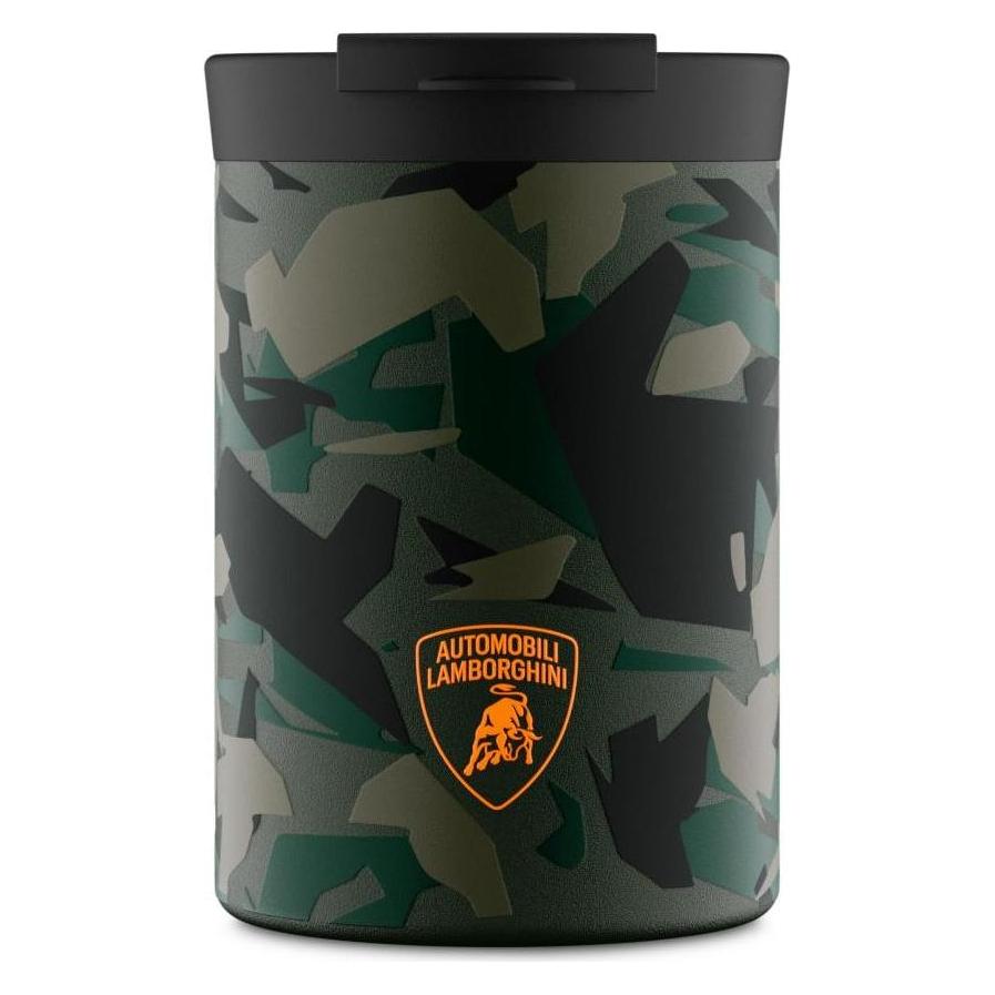 24 Bottles Thermobecher Clima Lamborghini, 350 ml, Sterrato Green (0.35 l) (002169)