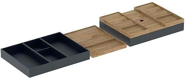Geberit iCon Schubladeneinsatz-Set 502353001 120cm breit, für obere Schublade, lackiert matt