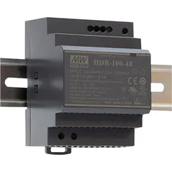 MW HDR-100-48N - Schaltnetzteil, Hutschiene, 100,8 W, 48 V 2,1 A