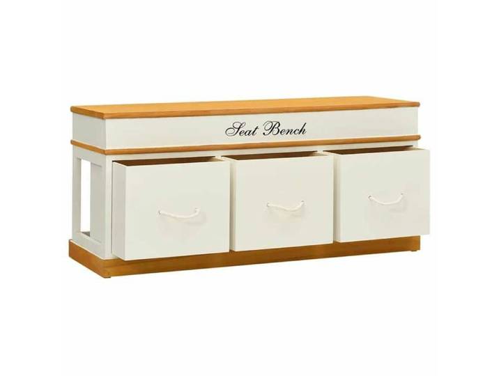 NEW Blanc MEUBLE SIEGE - - Banc d'entrée de rangement à chaussures - Banc coffre - Pour maison（1parcel）6200063
