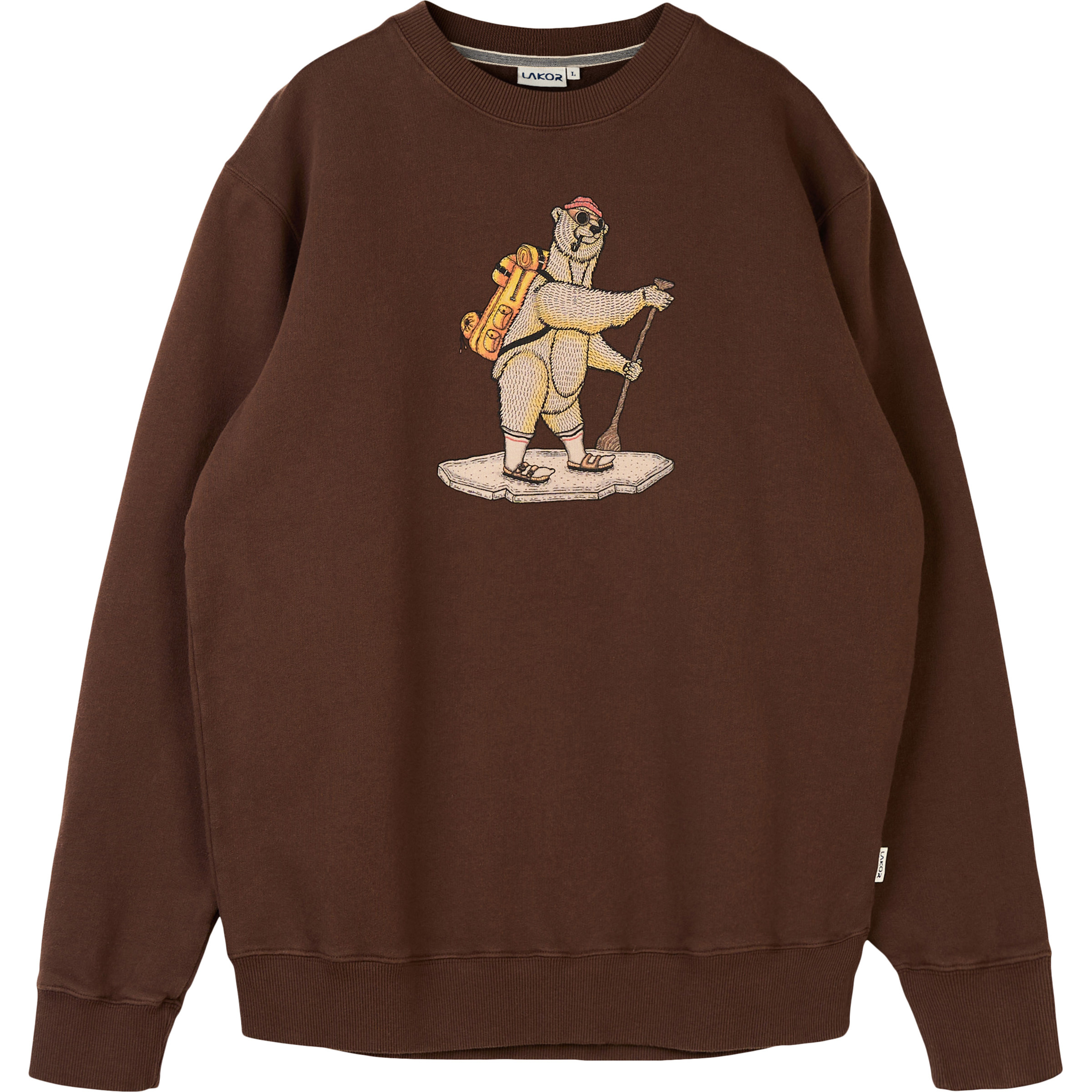 Lakor Wassup Crew Herren Pullover braun Größe M Lifestyle Hautfreundlich