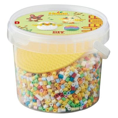 Hama 2041 - DIY Bügelperlen Midi 5+, Motiv Ostern Mix, Eimer, 4000 Stück