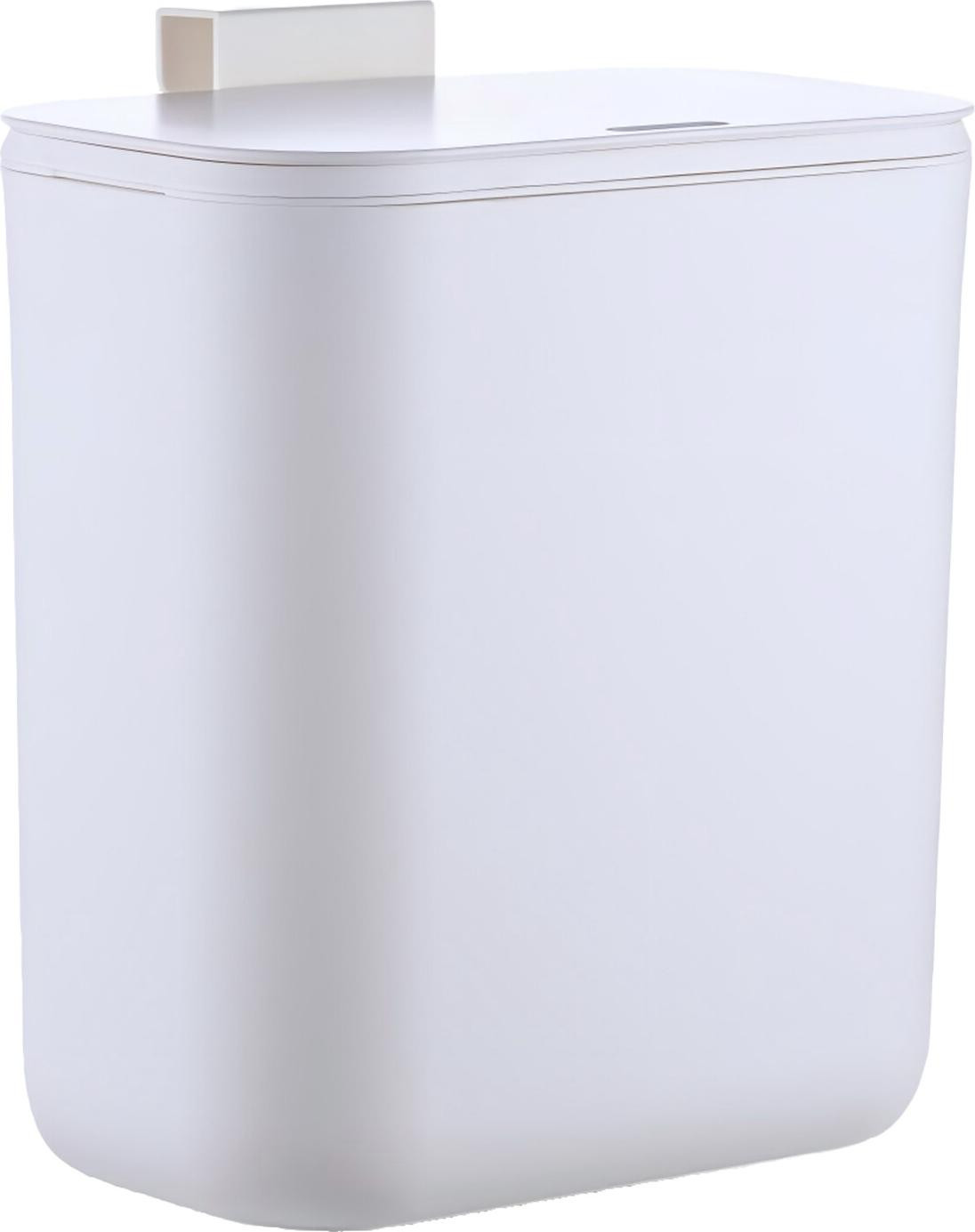 Relaxdays Vuilnisbak voor onder de keukenkast, 9 liter, wit