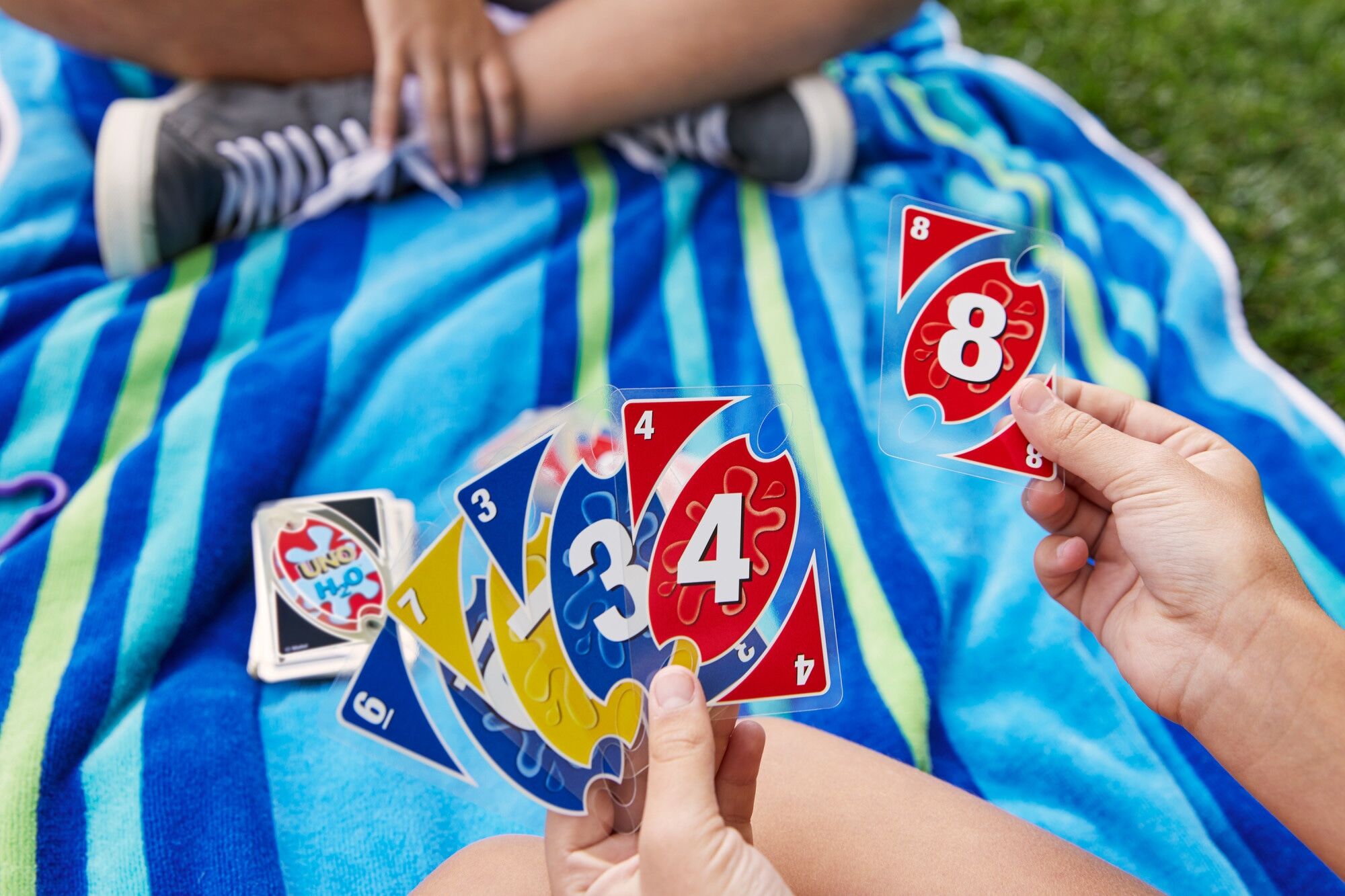 Spiel MATTEL GAMES "UNO H2O To Go", bunt, Spiele, Kinder, Spiel