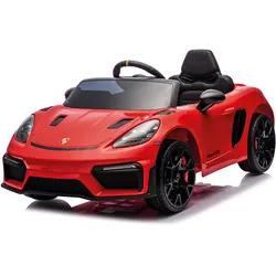 INJUSA Porsche Spyder 12V Elektroauto für Kinder ab 3 Jahren – Luxuskinderauto mit Licht & Sound