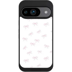 Nivocase Handyhülle für Google Pixel 9 Hülle NIVOpure Case Schwarz Muster Schleife Schleifen (Google Pixel 9), Smartphone Hülle, Schwarz