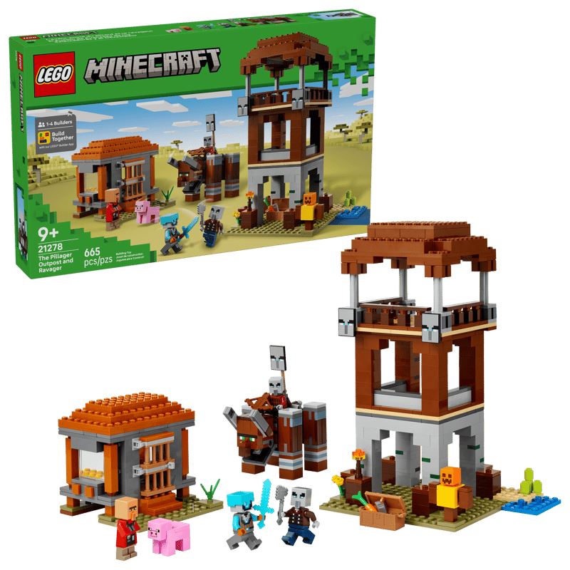 LEGO Minecraft 21278 Ein Verwüster am Plünderer-Außenposten
