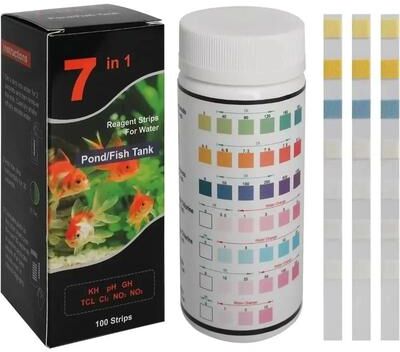Uplift Essentials Aquarium And Pool Water PH Test Strips Kit For Freshwater And Fish Tanks 16 In 1 50pcs