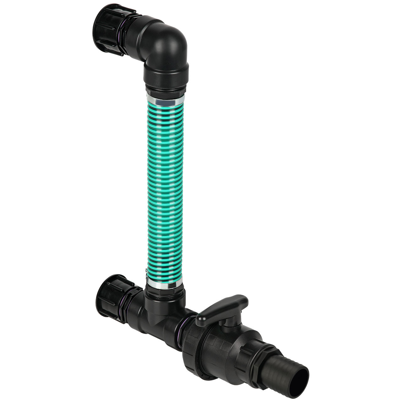 REKUBIK IBC Adapter S60x6 - 2 IBC übereinander Tankverbindung Schlauch 50mm (2")