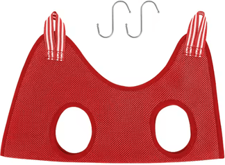 Inspire Curations Pet Comfort Grooming Hammock For Dogs & Cats red s