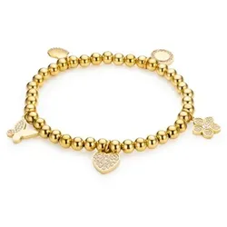 STEFFEN SCHRAUT Charm-Armband flexibel Zirkonia Edelstahl