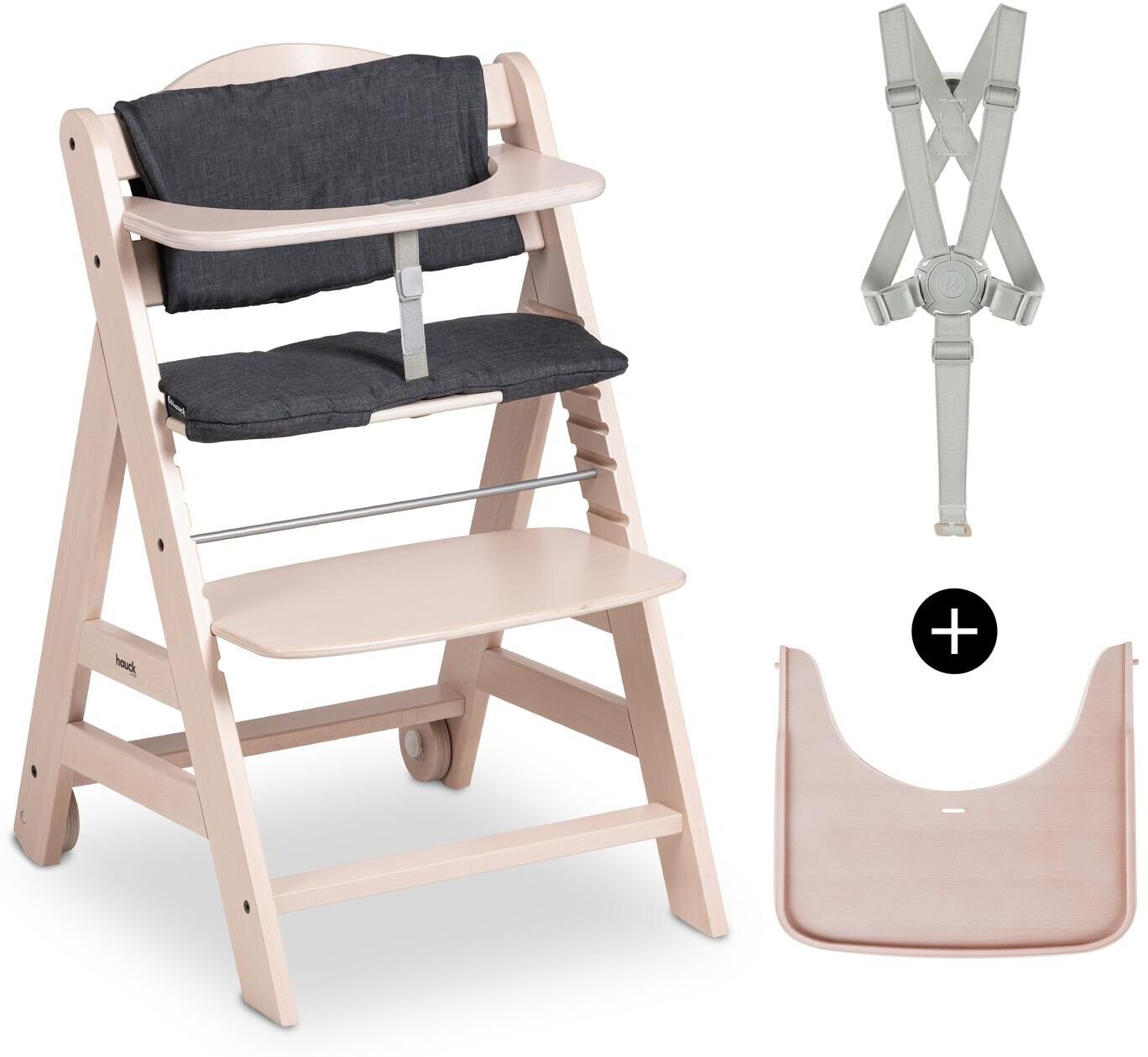 Hochstuhl HAUCK "Beta+", Baby, beige (beige, grau), Stühle Hochstuhl beige, grau Einheitsgröße