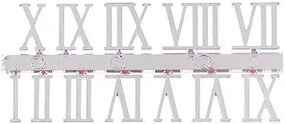 Daily Discovery DIY Clock Numerals Wall Clock Replacement Parts Roman Numeral Clock Stickers For Quartz Clock Repair silver Roma Nnumeral