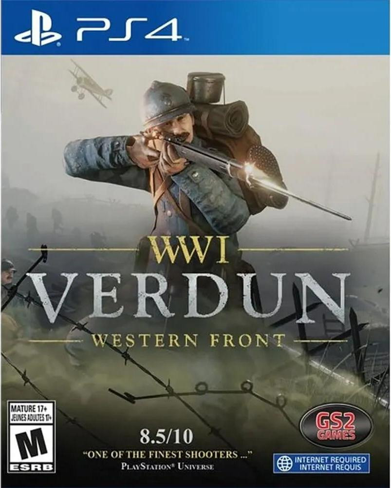 Sony PlayStation 4 Spel Verdun Westfront Eerste Wereldoorlog Golden PAL