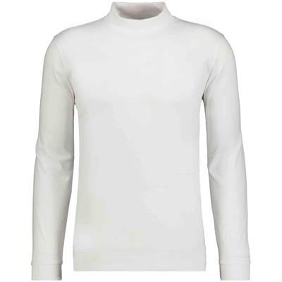 Langarmshirt RAGMAN, Herren, Gr. XL, weiß, Jersey, Baumwolle, regular fit, ohne Ausschnitt, Shirts Langarmshirt