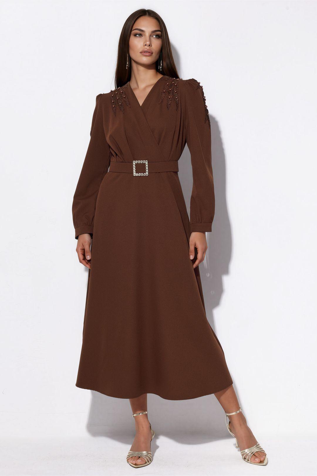 Gürtel-A-Linien-Midikleid