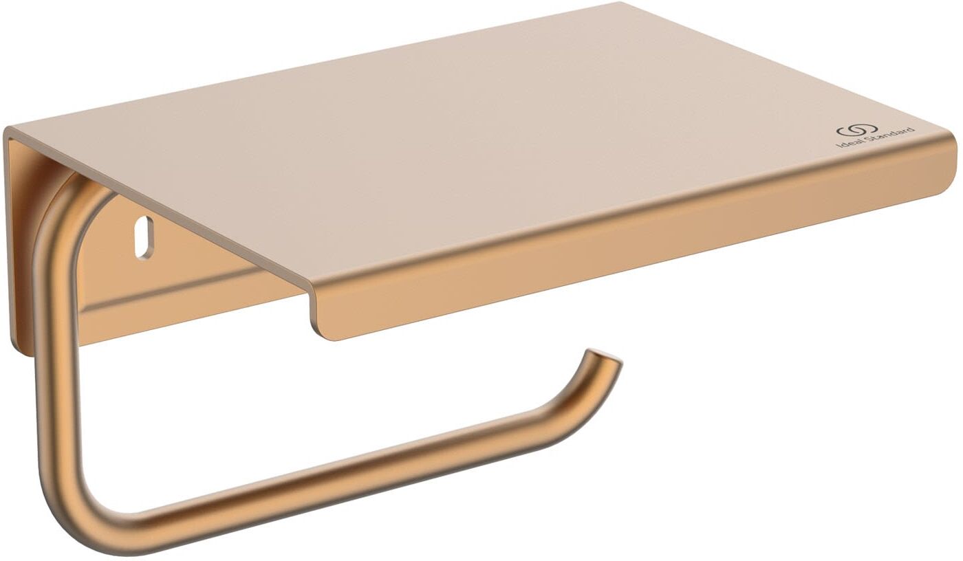 Ideal Standard Papierrollenhalter mit Ablage, Accessoires, BD592BR, bronze - bronze