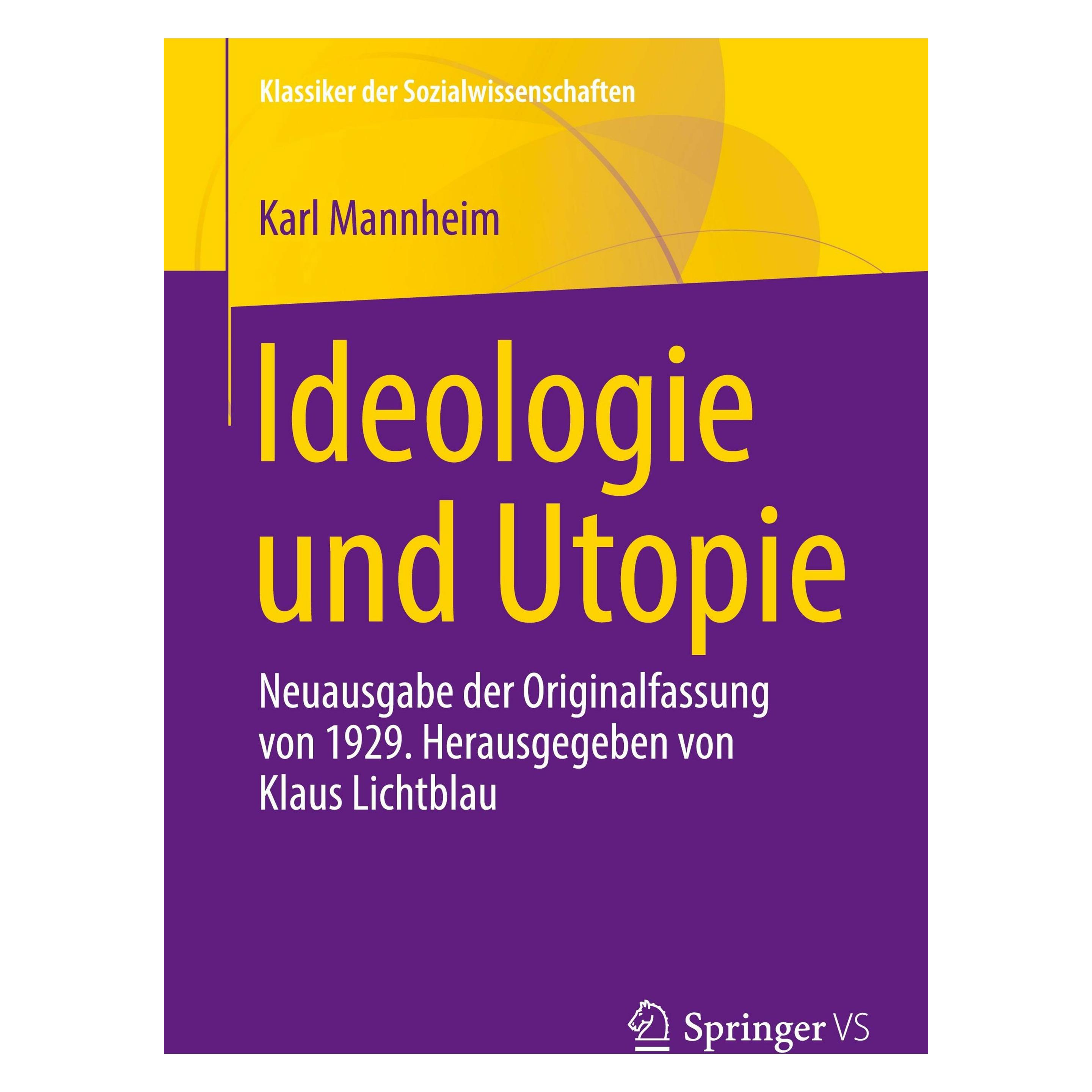 Springer Ideologie und Utopie (Deutsch, Softcover, Karl Mannheim) (47330429)