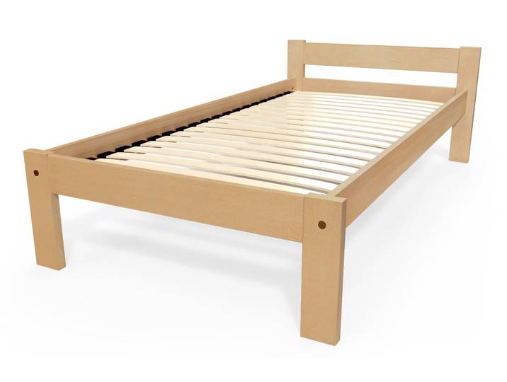 Lit 90x190 enfant en bois hêtre Simply 90x190 Hêtre Miel