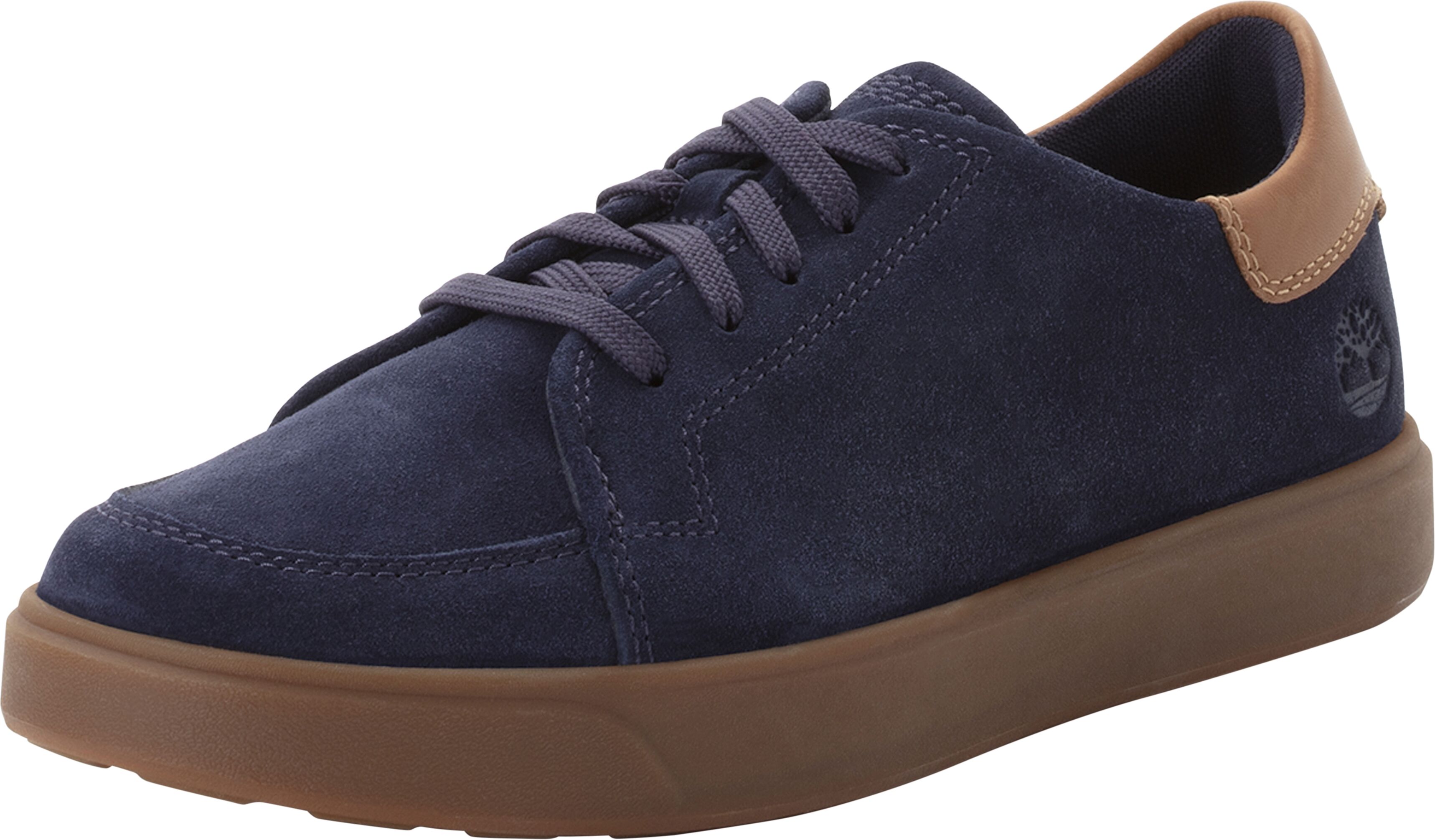 Sneaker TIMBERLAND "Emerson Street LOW LACE UP SNEAKER", Herren, Gr. 42, blau (navy suede), Leder, Synthetik, Schuhe Sneaker navy suede 42