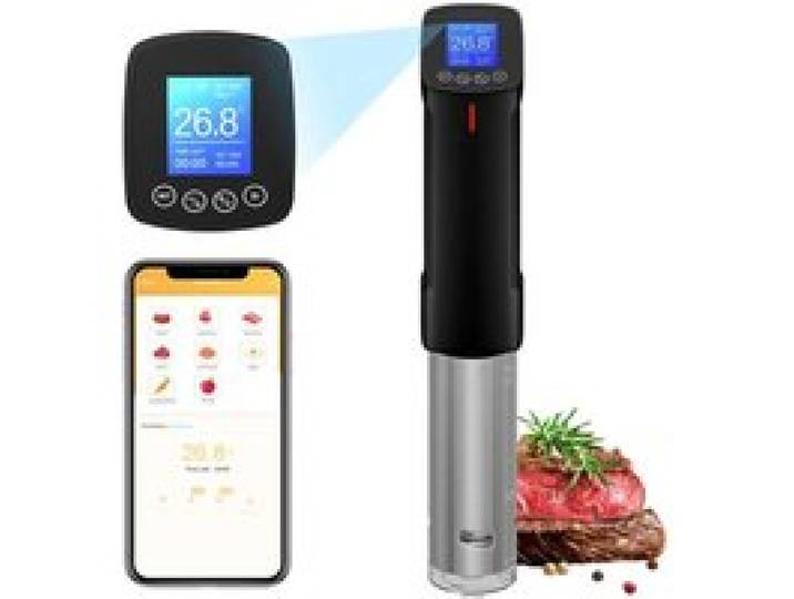 Cuiseur Sous Vide WiFi Cuiseur Oeuf Thermoplongeur Sous Vide Cooker 1000W Calculateur dImmersion Cuisinière Thermostat Réglable