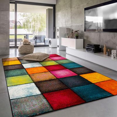 Paco Home Colorful Area Rug Checkered With Multicolor Squares
