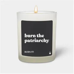 Chatty Candles, Duftkerzen, Duftkerze Flowery burn the patriarchy - burn it!