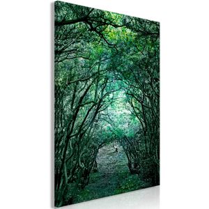 Artgeist Wandbild Green Pergola, Leinwand, Hochformat, 80 x 120 cm