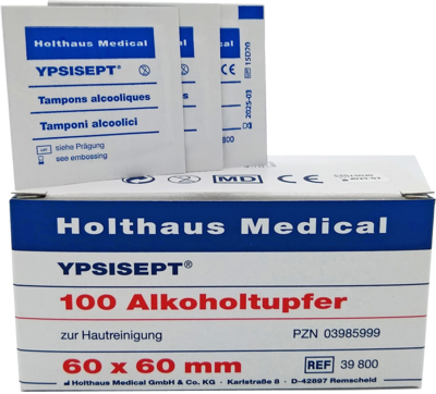 Holthaus Medical GmbH & Co. KG ALKOHOLTUPFER YPSISEPT 25x65 mm 100 St 03985999