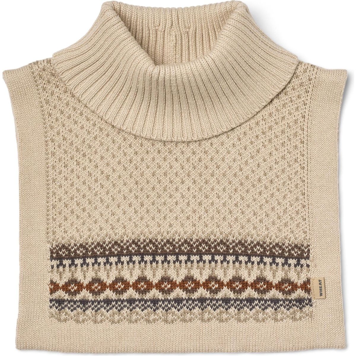 Wheat Jacquard Neckwarmer Stoffe brown (3000) Onesize 7621-560-GOTS-3000-Onesize