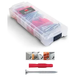 TOX L-BOXX Micro Allround TRI 6/8 Dübel- und Schrauben-Sortiment 140 tlg.