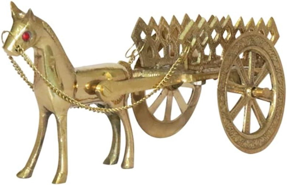 BRACOP Bronzen Paard Standbeeld - Abstracte Metalen Paard Sculptuur voor Desktop Decoratie