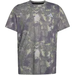 adidas Adi365 Running Animal Print Iconic Laufshirt Herren KG0466 - grey two/tent green/trace grey XL
