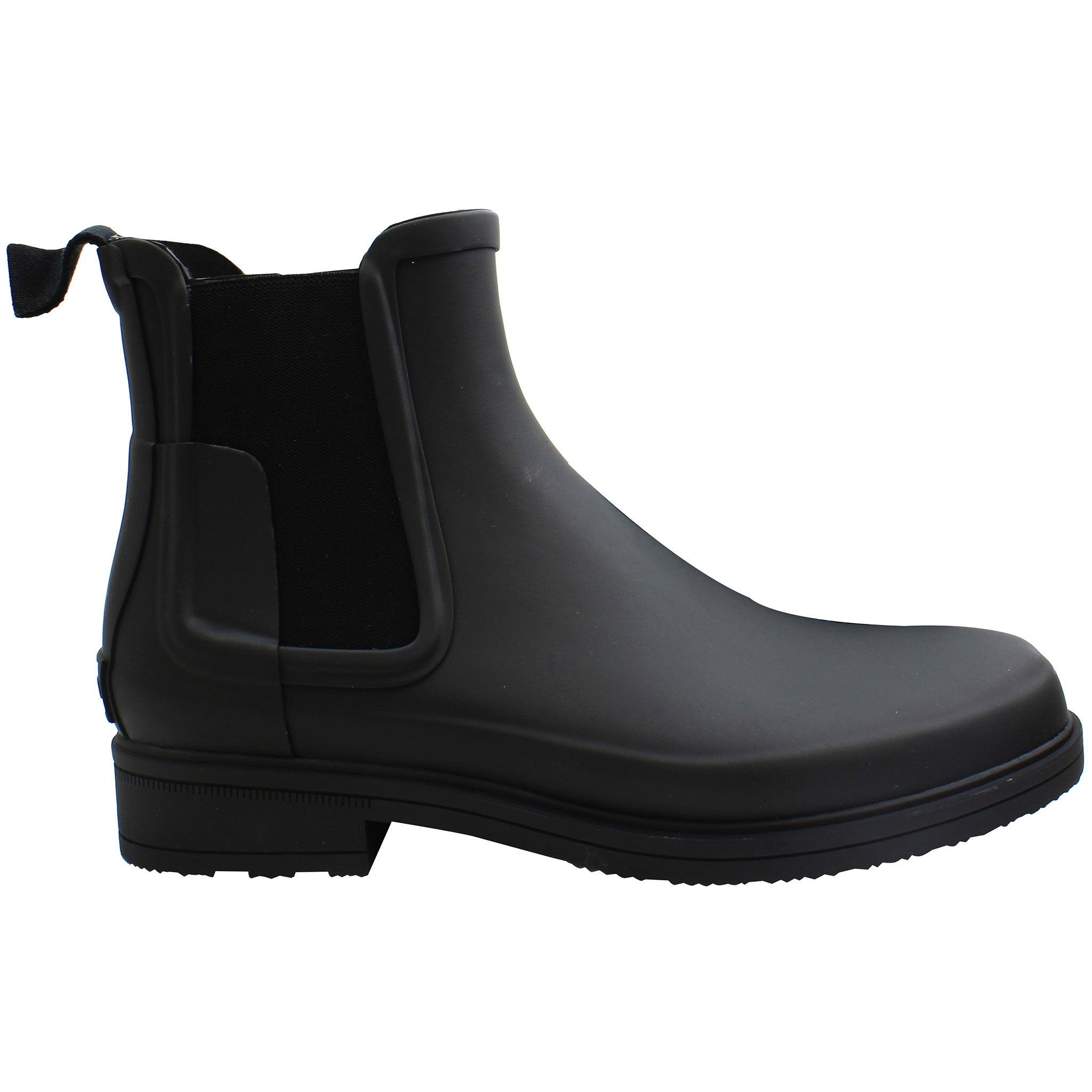 Hunter Refined Herren-Chelsea-Stiefel in Schwarz