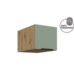 Küchen Aufsatzschrank 40 Küche ARIA Aquamarin Küchenzeile Anti Fingerprint