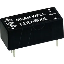 MW LDD-500LW - LED-Trafo, 2 - 32 V, 500 mA, mit Litzen