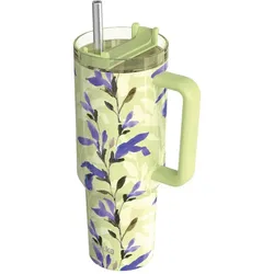 Quokka Stream - Thermobecher aus Edelstahl 1200ml s Strohhalm (Matcha)