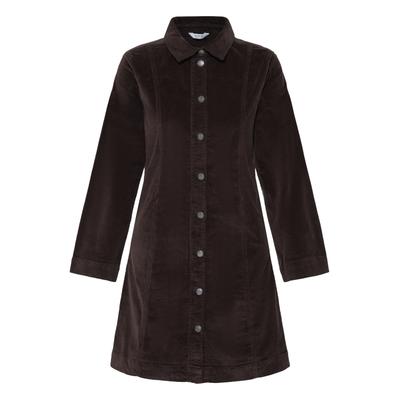 Midikleid B.YOUNG "Damen Freizeitkleid BYDASIK", Damen, Gr. 38, N-Gr, braun (java), Obermaterial: 98% Baumwolle CO. 2% Elasthan EL., Kleider Midikleid