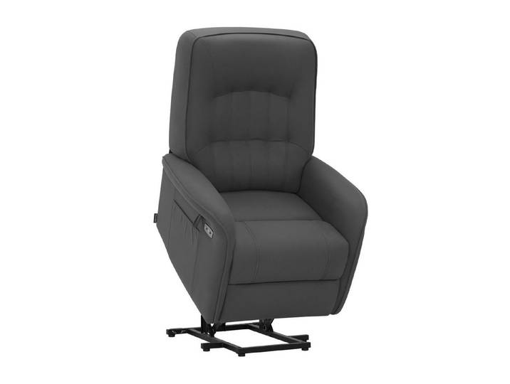 MCombo Relaxsessel M MCombo Fernsehsessel mit Aufstehhilfe 7584 (Mikrofaser, Grau) (Fernsehsessel mit Aufstehhilfe Elektrisch 2 Motoren), mit Relaxfunktion