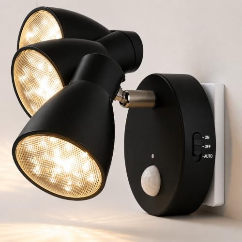 Trango Milo LED sensor nachtlampje met bewegingssensor en automatische functie, zwart