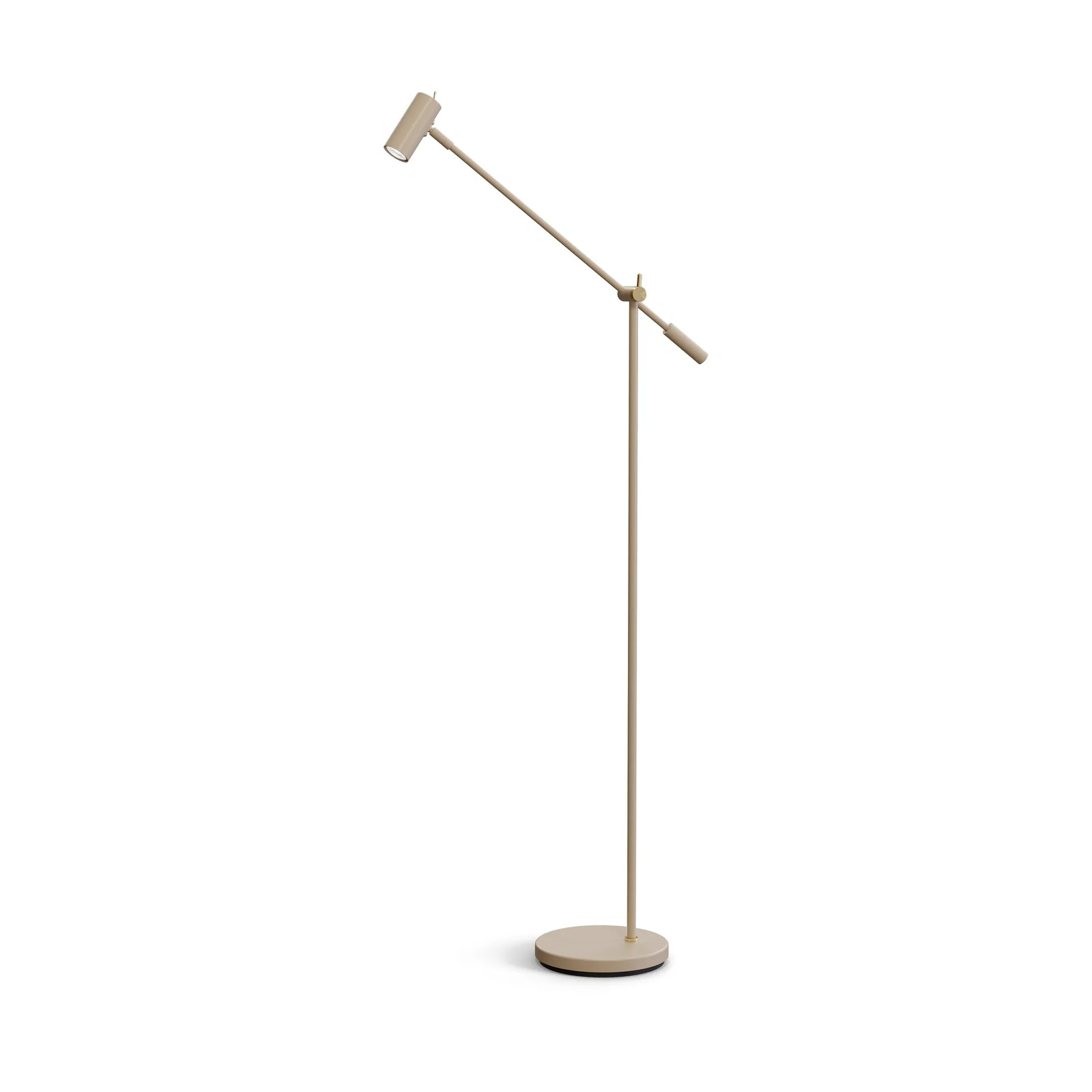 Belid Cato Vloerlamp Nougat/Geel Koper - Hoogte: 134 cm