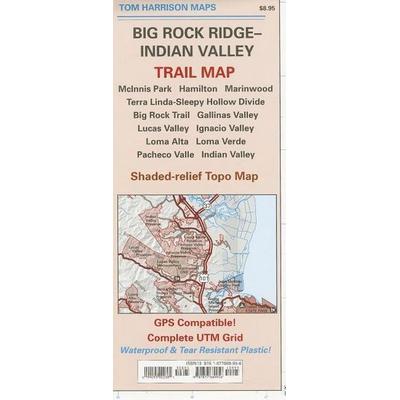 Big Rock Ridge-Indian Valley Trail Map: McInnis Park-Hamilton-Marinwood-Terra Linda-Sleepy Hollow Divide-Big Rock Trail- Gallinas Valley-Lucas