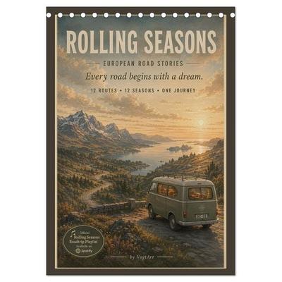 ROLLING SEASONS (Tischkalender 2027 DIN A5 hoch), CALVENDO Monatskalender