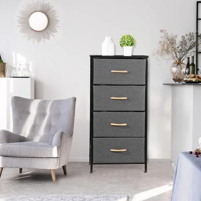 Multicon Wholesale Hub Fabric Chest Of Drawers, Freestanding Storage Cabinet, Metal Frame Gray Storage Solution For Home Organization Fabric Chest Of Drawers, Freestanding Storage Cabinet, Metal Frame Gray Storage Solution For Home Organization