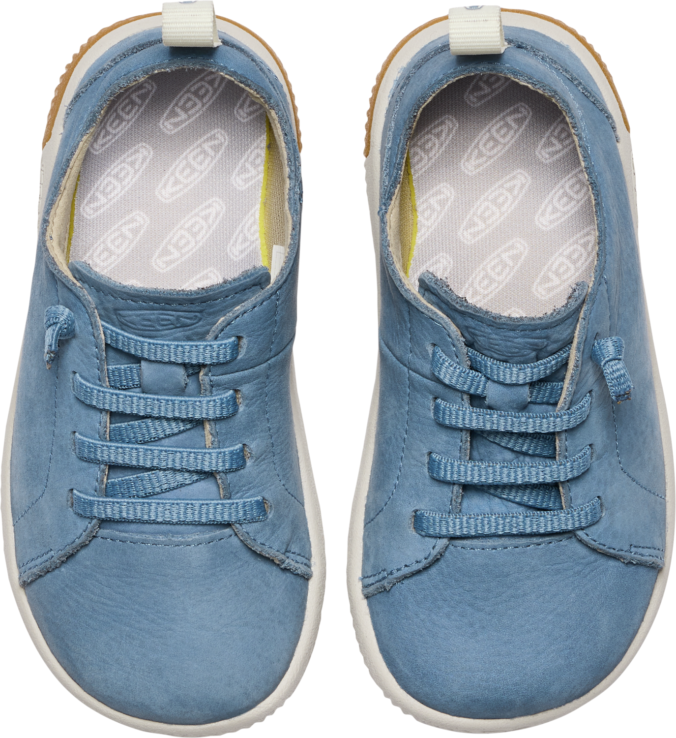 Barfussschuh KEEN "KNX LACE", Jungen, Gr. 31, blau (coronet blau, vapor), Leder, Schuhe Barfussschuh coronet blau, vapor 31