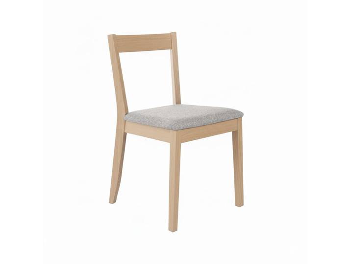 Beautysofa Stuhl Moden mit Buchenholzbeinen, Polsterstuhl, Hellgrau, Holz, 45x84x45 cm, Esszimmer, Stühle