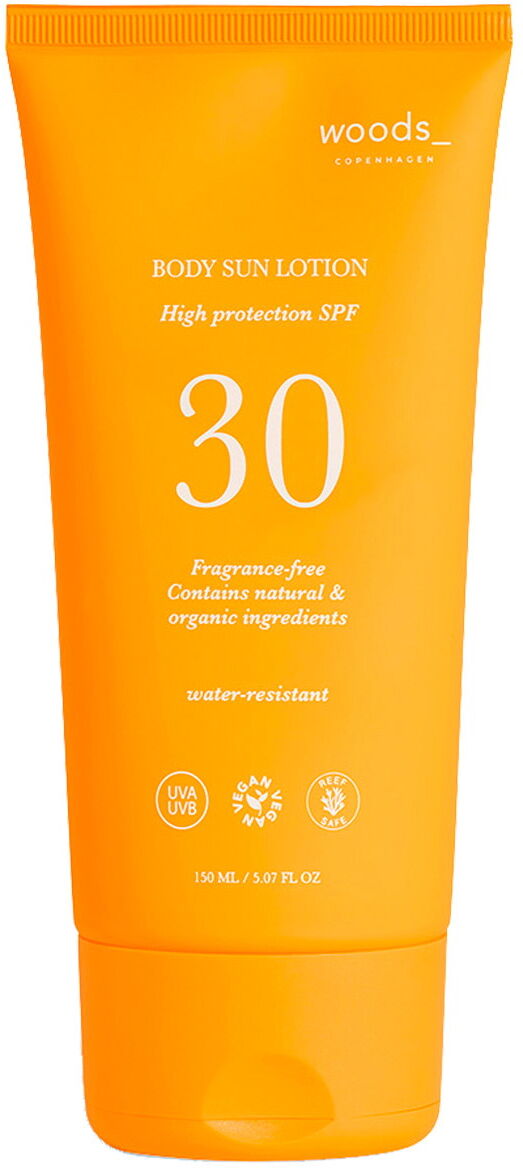 150ml woods_ copenhagen BODY SUN LOTION SPF 30