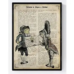 POSTER Frösche Und Alicia A4 Rahmenlos