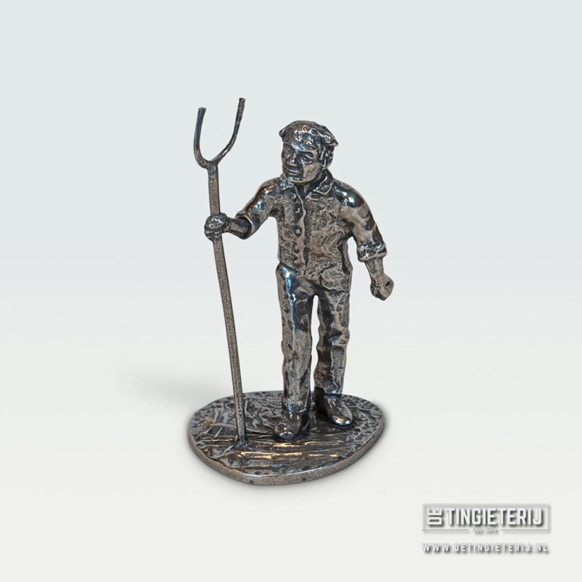 De Tingieterij Miniatuur Boer met Gavel voor Volwassenen
