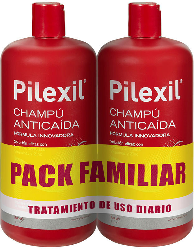 Pack de 2 shampooings anti-chute Pilexil 900 ml